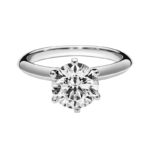 Tiffany & Co. Classic 6 Claw ring, platinum,1.09ct solitaire diamond,9