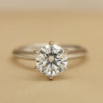 Tiffany & Co. Classic 6 Claw ring, platinum,1.09ct solitaire diamond,9 - Image 4