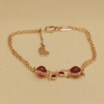 Piaget Possession bracelet 18k rose gold, red chalcedony, 16-18 cm