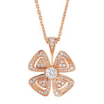Bvlgari Fiorever necklace 18k rose gold, large, diamond
