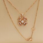 Bvlgari Fiorever necklace 18k rose gold, large, diamond - Image 4