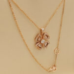 Bvlgari Fiorever necklace 18k rose gold, large, diamond - Image 5