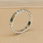 Chopard Ice Cube ring 18k white gold, half set diamonds, 46 - Image 6