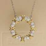 Tiffany & Co. Schlumberger Sixteen necklace platinum, diamond - Image 6