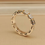 Bvlgari Serpenti Viper ring 18k rose gold, diamond, 48 - Image 5