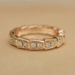 Bvlgari Serpenti Viper ring 18k rose gold, diamond, 48 - Image 7