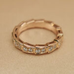 Bvlgari Serpenti Viper ring 18k rose gold, diamond, 48 - Image 9