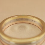 Cartier Vendôme Louis Cartier ring tri-colour gold,wide,62 - Image 9