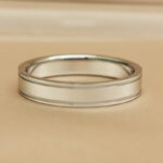 Tiffany & Co. Together Double Milgrain ring, platinum, 60 - Image 2