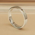 Tiffany & Co. Together Double Milgrain ring, platinum, 60 - Image 4