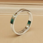 Tiffany & Co. Together Double Milgrain ring, platinum, 60 - Image 5