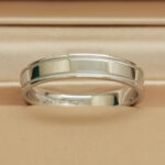 Tiffany & Co. Together Double Milgrain ring, platinum, 60 - Image 6