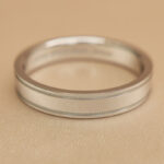 Tiffany & Co. Together Double Milgrain ring, platinum, 60 - Image 7
