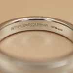 Tiffany & Co. Together Double Milgrain ring, platinum, 60 - Image 8
