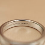 Tiffany & Co. Together Double Milgrain ring, platinum, 60 - Image 9