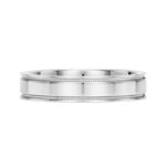Tiffany & Co. Together Double Milgrain ring, platinum, 50