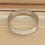 Tiffany & Co. Together Double Milgrain ring, platinum, 50 - Image 3
