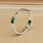 Tiffany & Co. Together Double Milgrain ring, platinum, 50 - Image 5
