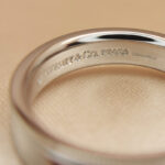 Tiffany & Co. Together Double Milgrain ring, platinum, 50 - Image 9