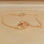 Cartier bracelet 18k rose gold, double ring, 18 - Image 2