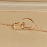 Cartier bracelet 18k rose gold, double ring, 18 - Image 5