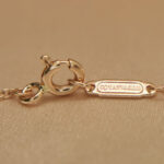 Tiffany & Co. Fleur de Lis Key Pendant rose gold, diamond,MOP - Image 6