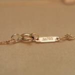 Tiffany & Co. Fleur de Lis Key Pendant rose gold, diamond,MOP - Image 7