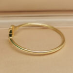 Tiffany & Co. T Wire bracelet 18k yellow gold, Black Onyx, 16 - Image 6