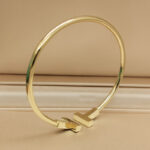 Tiffany & Co. T Wire bracelet 18k yellow gold, Black Onyx, 16 - Image 7