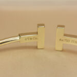Tiffany & Co. T Wire bracelet 18k yellow gold, Black Onyx, 16 - Image 10