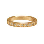 Chopard Ice Cube ring 18k rose gold, half-set diamonds, 48