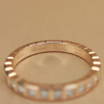 Chopard Ice Cube ring 18k rose gold, half-set diamonds, 48 - Image 8