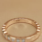 Chopard Ice Cube ring 18k rose gold, half-set diamonds, 48 - Image 9