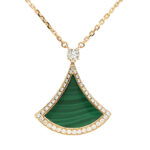 Bvlgari Divas' Dream necklace 18k rose gold, malachite, diamond