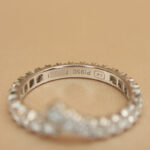 Harry Winston ring platinum, diamond, 48 - Image 4