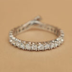 Harry Winston ring platinum, diamond, 48 - Image 6