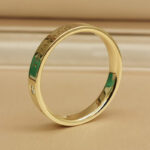 Tiffany & Co. band ring 18k yellow gold, 3 diamonds, 26 - Image 5