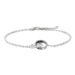 Cartier bracelet 18k white gold, double ring, 16-18 cm (June 25)