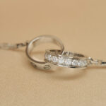 Cartier bracelet 18k white gold, double ring, 16-18 cm (June 25) - Image 9