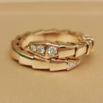 Bvlgari Serpenti Viper ring 18k rose gold, Diamond, M (51-53)