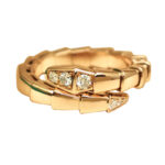 Bvlgari Serpenti Viper ring 18k rose gold, Diamond, M (51-53)