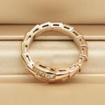 Bvlgari Serpenti Viper ring 18k rose gold, Diamond, M (51-53) - Image 2