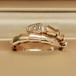 Bvlgari Serpenti Viper ring 18k rose gold, Diamond, M (51-53) - Image 3
