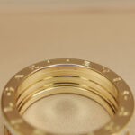 Bvlgari B.zero1 Rock ring two-band 18k yellow gold, pavé diamonds, 60 - Image 10