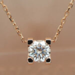 Cartier Diamond necklace 18k rose gold, 0.53 ct diamond - Image 6