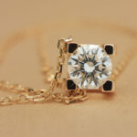 Cartier Diamond necklace 18k rose gold, 0.53 ct diamond - Image 10