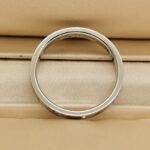 Tiffany & Co. Band ring platinum, 3 diamonds, 14 - Image 4