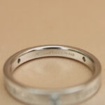Tiffany & Co. Band ring platinum, 3 diamonds, 14 - Image 8