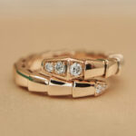 Bvlgari Serpenti Viper ring 18k rose gold, Diamond, M (51-53) - Image 5