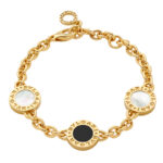 Bvlgari Bvlgari bracelet 18k yellow gold, mother-of-pearl Onyx(Dec 25)